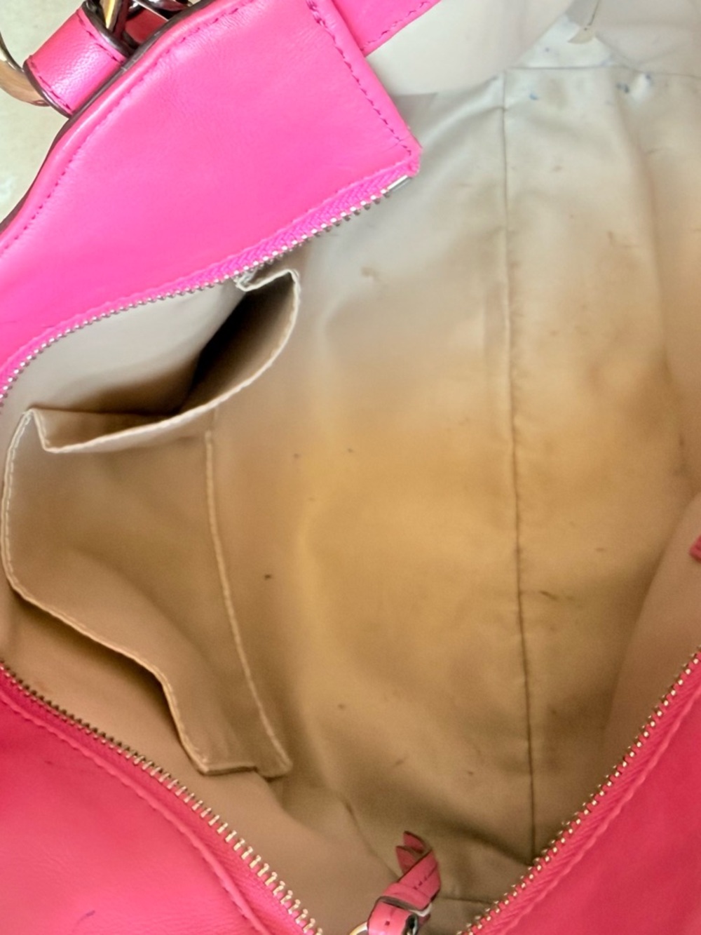 Coach Pink Leather Shoulder Bag - Picture 10 of 16